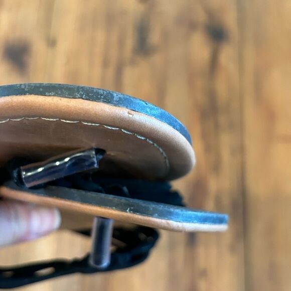 Charlotte Russe Sandals Black Rope Flats Flip Flops Size 7 - Picture 10 of 12